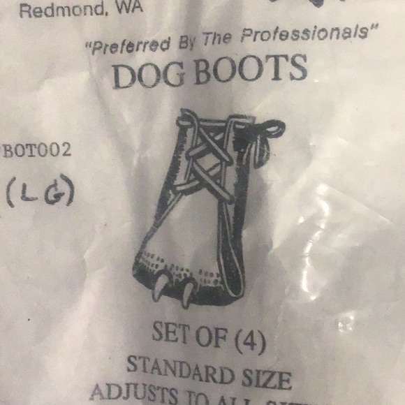 Lucky Dog Equipment, Inc. Dog Lucky Dog Leather Dog Boots Vintage